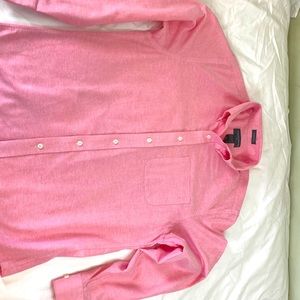 Saddlebred Men’s long-sleeve pink Oxford